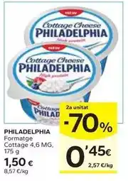 Caprabo Philadelphia - formtage cottage oferta