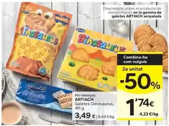 Caprabo Artiach - galetes dinosaurus oferta