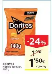 Caprabo Doritos - natxos tex-mex oferta