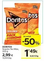 Caprabo Doritos - snacks tex-mex oferta