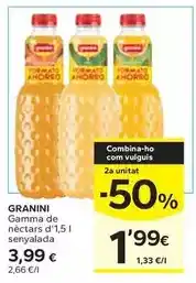Caprabo Granini - gamma de néctars oferta