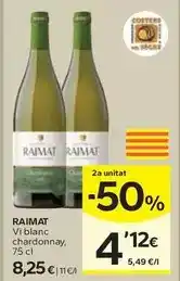 Caprabo Raimat - vi blanc chardonnay oferta