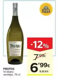 Caprabo Protos - vi blanc verdejo oferta