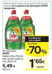 Caprabo Fairy - sabó ultra poder per rentar plats a ma oferta