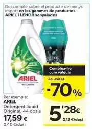 Caprabo Ariel - detergent liquid original oferta