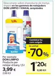 Caprabo Don limpio - producte per netejar el bany oferta