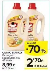 Caprabo Omino bianco - detergent liquid marsella oferta