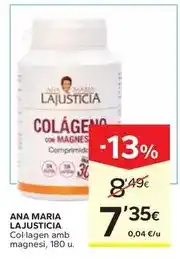 Caprabo Ana maria lajusticia - collagen amb magnesi oferta