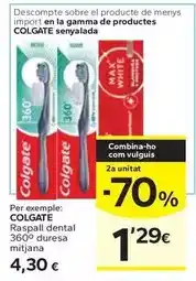 Caprabo Colgate - raspall dental duresa mitjana oferta