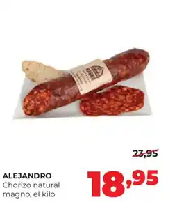 Alimerka ALEJANDRO Chorizo natural magno oferta