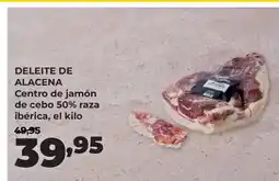 Alimerka DELEITE DE ALACENA Centro de jamón de cebo 50% raza ibérica oferta