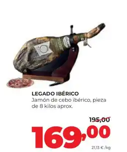 Alimerka LEGADO IBÉRICO Jamón de cebo ibérico oferta
