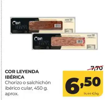 Alimerka COR LEYENDA IBÉRICA Chorizo o salchichón ibérico cular oferta