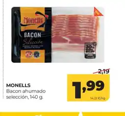 Alimerka MONELLS Bacon ahumado selección oferta