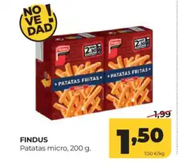Alimerka FINDUS Patatas micro oferta