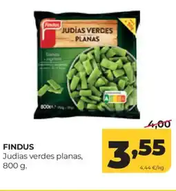Alimerka FINDUS Judias verdes planas oferta