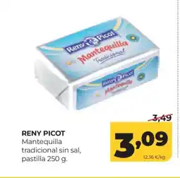 Alimerka RENY PICOT Mantequilla tradicional sin sal, pastilla oferta