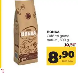 Alimerka BONKA Café en grano natural oferta