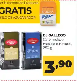 Alimerka EL GALLEGO Café molido mezcla o natural oferta