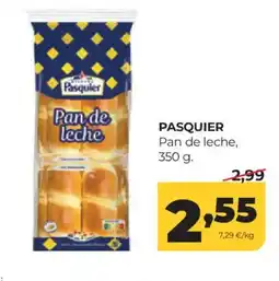 Alimerka PASQUIER Pan de leche oferta