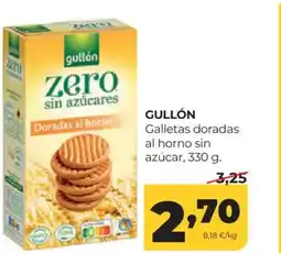 Alimerka GULLÓN Galletas dorada al horno sin azúcar oferta