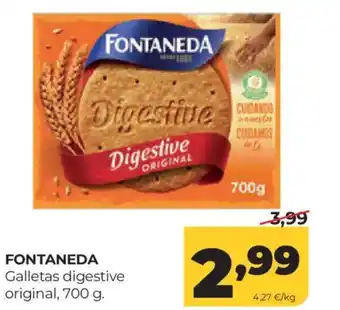 Alimerka FONTANEDA Galletas digestive original oferta