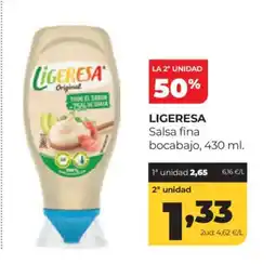 Alimerka LIGERESA Salsa fina bocabajo oferta