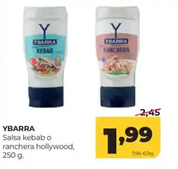 Alimerka YBARRA Salsa kebabo ranchera hollywood oferta