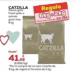 Kiwoko Catzilla - pienso gato fresh pollo o salmon grain free oferta