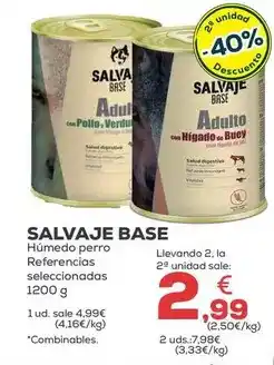 Kiwoko Salvaje - base humedo perro oferta