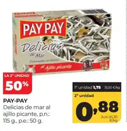 Alimerka PAY PAY Delicias de mar al ajillo picante oferta