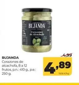 Alimerka BUJANDA Corazones de alcachofa, 8 a 12 frutos oferta
