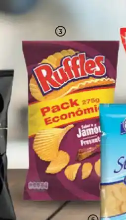 Alimerka RUFFLES Patatas fritas sabor jamón pack ahorro oferta
