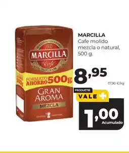 Alimerka MARCILLA Cafe molido mezcla o natural oferta