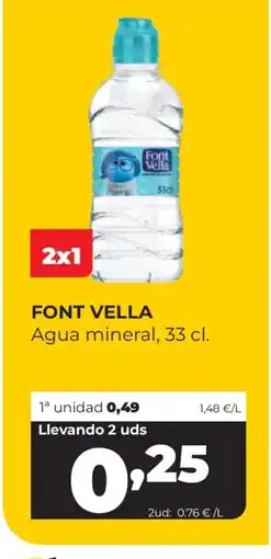 Alimerka FONT VELLA Agua mineral oferta