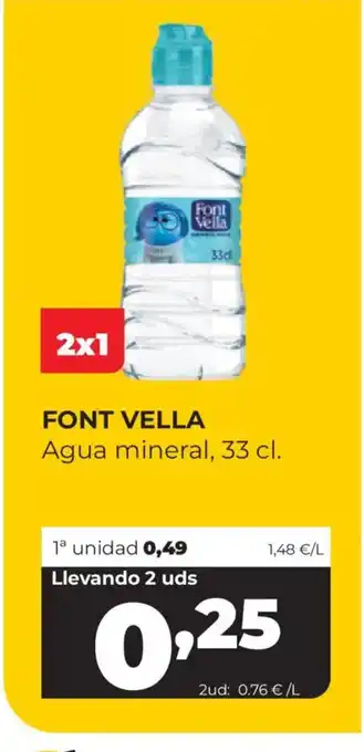 Alimerka FONT VELLA Agua mineral oferta