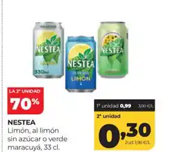 Alimerka NESTEA Limón, al limón sin azúcar o verde maracuyá oferta