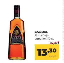 Alimerka CACIQUE Ron añejo superior oferta