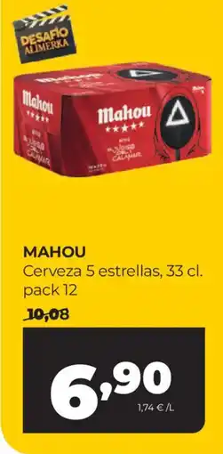 Alimerka MAHOU Cerveza 5 estrellas oferta