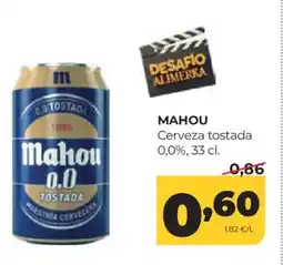 Alimerka MAHOU Cerveza tostada oferta