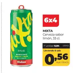 Alimerka MIXTA Cerveza sabor limón oferta