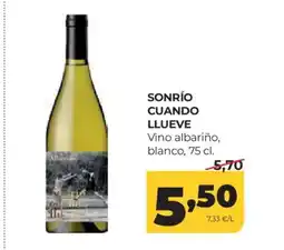 Alimerka SONRÍO CUANDO LLUEVE Vino albariño, blanco oferta