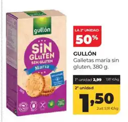 Alimerka GULLÓN Galletas maría sin gluten oferta