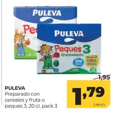 Alimerka PULEVA Preparado con cereales y fruta o peques 3 oferta