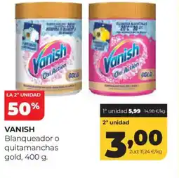 Alimerka VANISH Blanqueador o quitamanchas gold oferta