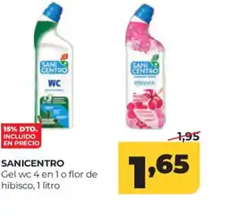 Alimerka SANICENTRO Gel wc 4 en 1o flor de hibisco oferta