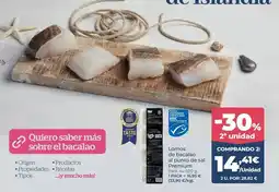 La Sirena Premium - lomos de bacalao al punto de sal oferta