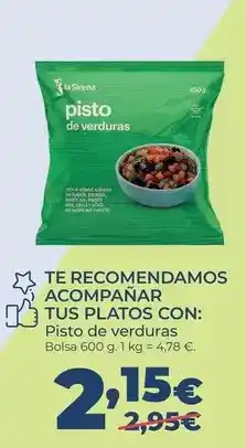 La Sirena La sirena - pisto de verduras oferta