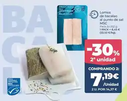 La Sirena Blanco - lomos de bacalao al punto de sal msc oferta