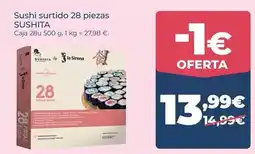 La Sirena Sushita - sushi surtido 28 piezas oferta